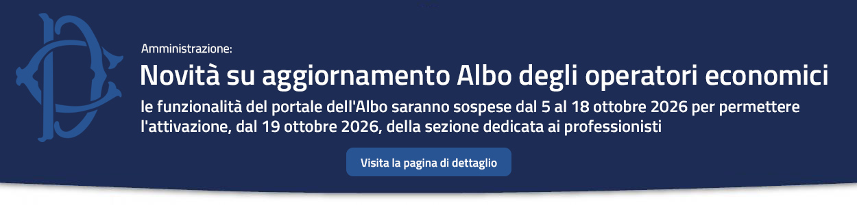 Albo Operatori economici