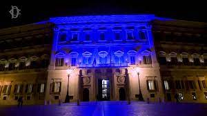 facciata blu