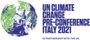 Logo UN Climate Change Preconference italy 2021